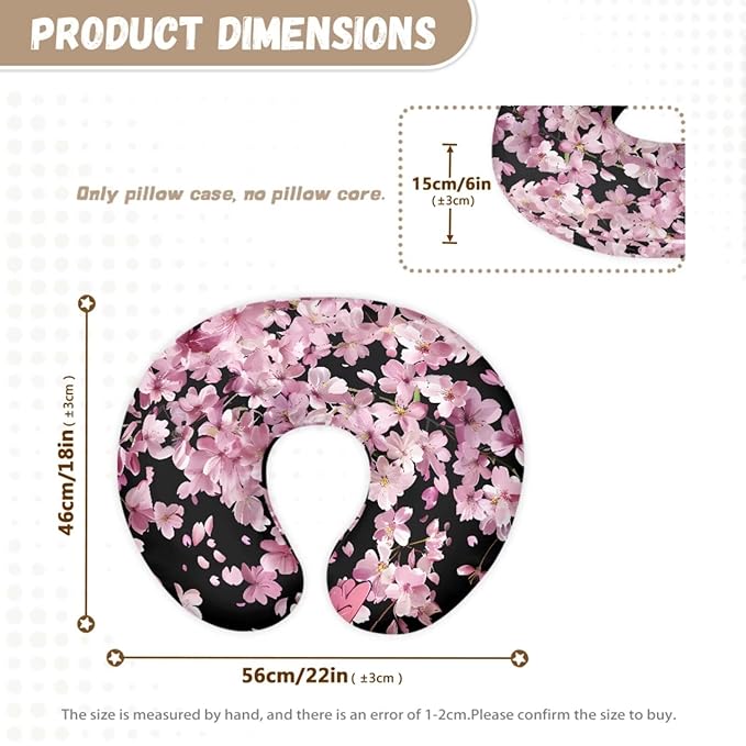 Axolotl Baby Carseat Canopy Stretchy Carrier Covers for Stroller/Shopping Cart Nursing Pillow Cover for Baby Boy Girl Newborn 2PCS Cherry Blossom