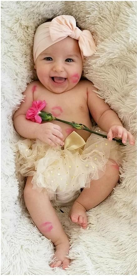 Baby Girl's Toddler Bow Knot Headbands Soft Nylon Headband for Daily Life Birthday Party Photography (Green)