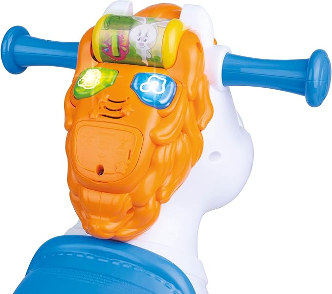 Winfun Giddy-up Horsey 2-in-1 Rocking & Ride-On Toy – Interactive Motion Sensor with Sounds, Lights & Music, Easy-Grip Handles, Toddler Developmental Toy for Ages 12–36 Months, 44 lb Capacity