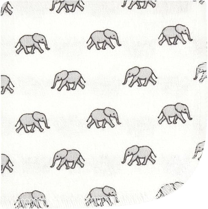 Hudson Baby Unisex Baby Flannel Washcloths, Going On Safari 12Pk, One Size