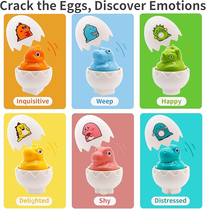 WEEJOYGAM Dinosaur Easter Eggs Toys for Toddlers 1-3, Dino Matching Eggs Easter Basket Stuffers, Montessori Toys for 1 2 3 Year Old Toddler Baby Boy Girl Birthday Easter Gifts Fine Motor Skill Puzzles
