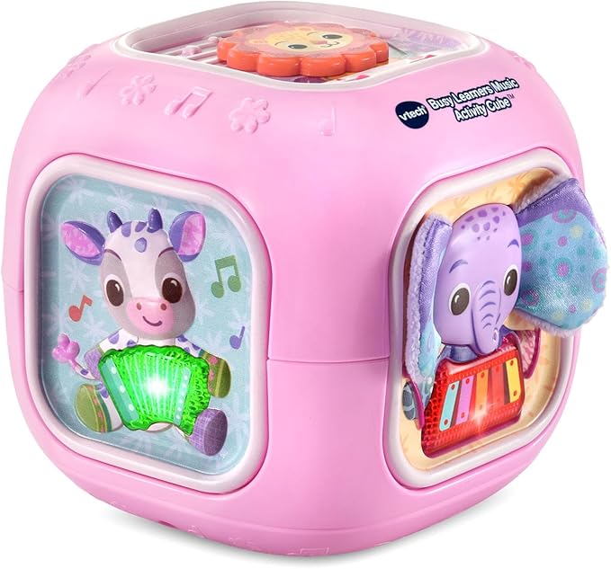 VTech Baby Busy Learners Music Activity Cube, Pink