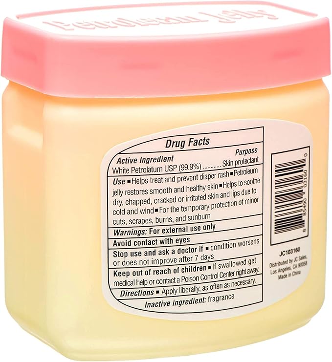 Petroleum Jelly, 6 oz, Pack of 4 (Fresh Scent Baby Pink)
