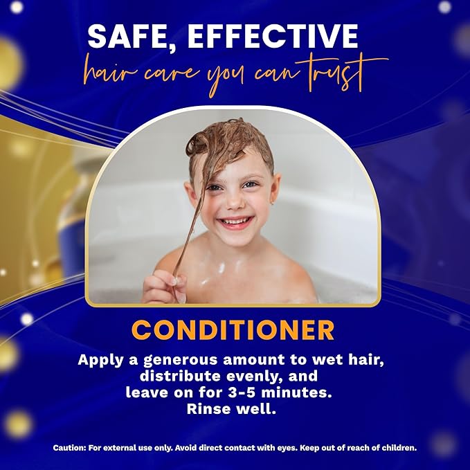 BABY HAIR - Blueberry Mineral Kids Hair Conditioner, Sulfate-Free Toddler Hair Conditioner, Hair Conditioner for Kids with Blueberry & Strawberry Oil, Aloe Vera, and Biotin, 10 fl.oz
