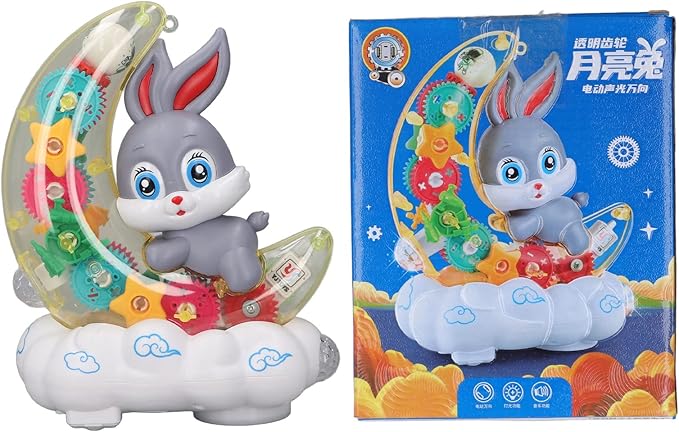 Light-Up Animal Toy Car with Music, Educational Push & Pull Cart, Colorful LED Wheels for Early Learning