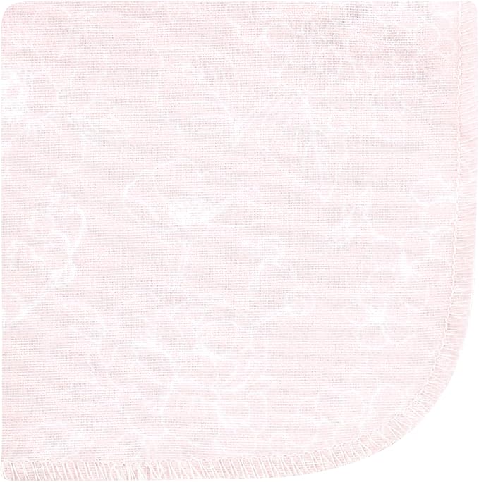 Hudson Baby Unisex Baby Flannel Cotton Washcloths, Vintage Blossom 12 Pack, One Size
