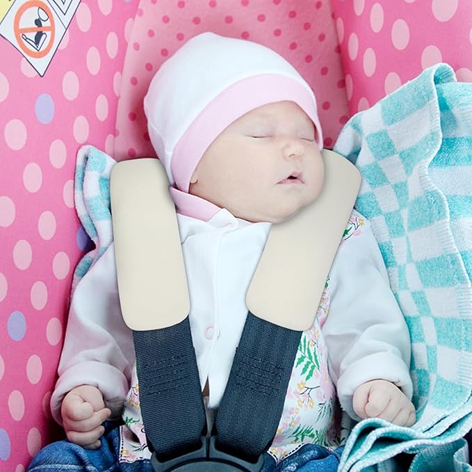 Accmor Car Seat Strap Pads for Baby Toddler Kids, Car Seat Strap Covers, Super Soft Seat Belt Covers Fits for All Car Seats, Pushchair, High Chair, Stroller