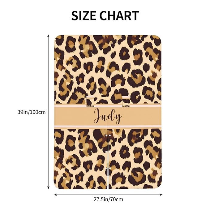 Custom Baby Car Seat Cover with Name – Personalized Leopard Print Nursing Cover, Infant Carseat Canopy, Shopping Cart Cover – Soft, Breathable & Warm – Ideal Shower Gift for Baby Girls