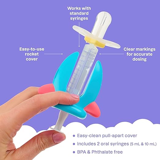 Playhouse MD Ultimate Cough and Cold Bundle – 5-in-1 Kit with Forehead & Ear Infrared Thermometer, Baby Nasal Aspirator & Nasal Bulb, Medicine Syringe Pacifier Dispenser | Toddler & Baby Essentials