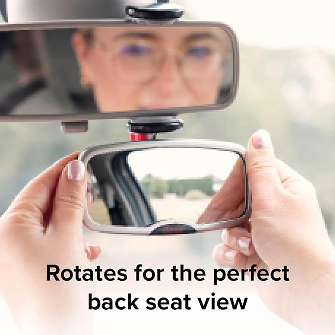 Diono Baby Car Mirror 4 Pack, Safety Mirror for Rear Facing Infant, Adjustable with Wide Crystal Clear View