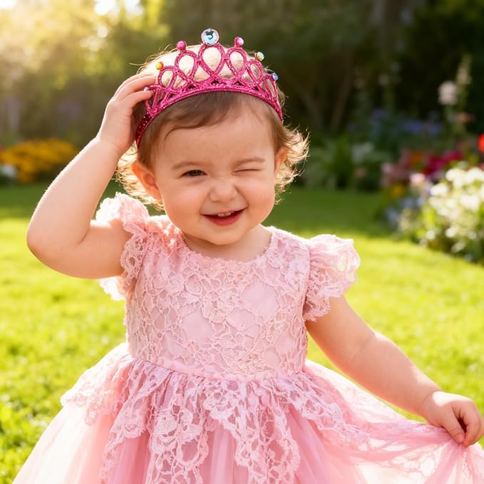 DANMY Little Girl Super Elastic Headband Toddler Hair Band Soft Headwrap Crown Children Hair Accessories