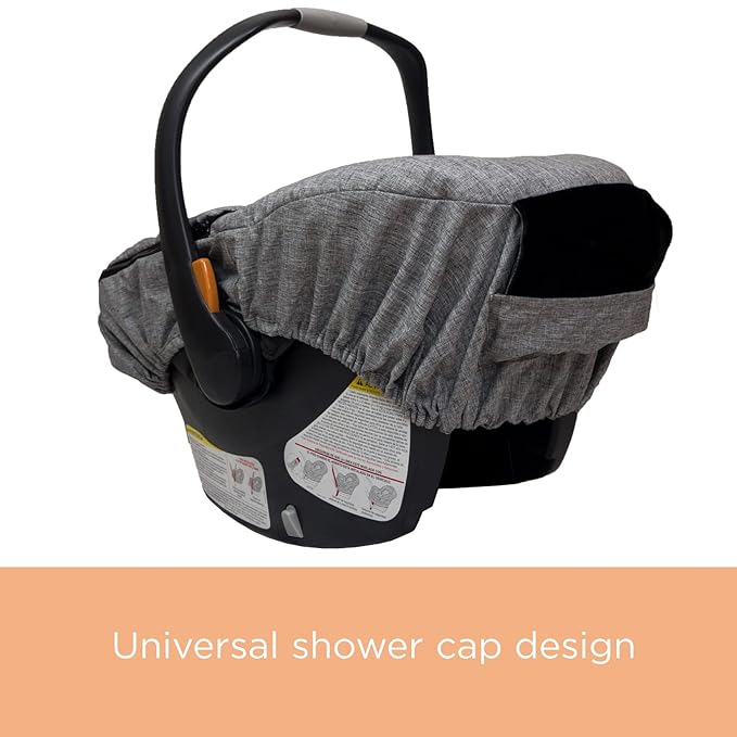 liuliuby Winter Carseat Covers for Baby | Infant Car Seat Cover Baby | Doona Accessories | Warm & Thick Fleece Canopy for Infant & New Born Cold Weather (Gray)