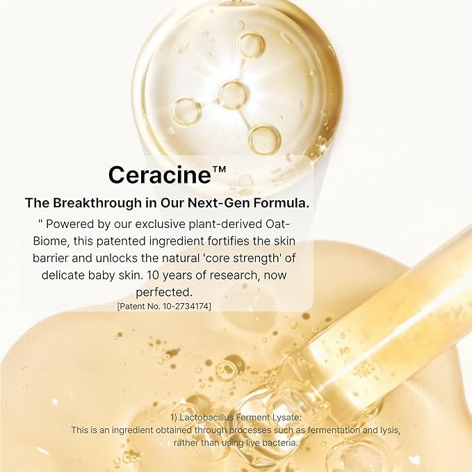 mongdies Baby Ato Cream | 200 Hour Long Lasting Hydration | Patented Ceracine™ & 6 Layer Ceramide Barrier Care | Intensive Moisturizer for Dry & Sensitive Skin | Dermatologist Tested | 8.11 fl oz
