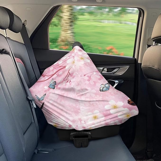 AFPANQZ Dachshund Nursing Covers for Newborns Baby Car Seat Covers for Baby Girls, All Season Baby Carseat Canopy Cover Ups Breastfeeding Scarves Breathable Baby Shower Scarf