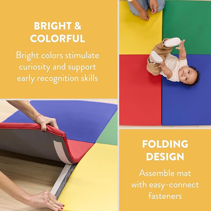 FourSquare Folding Activity Mat, Folding Playmat, Assorted