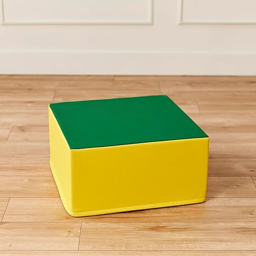 ECR4Kids SoftZone Pedestal Play Block Corner Climber, Beginner Playset, Assorted