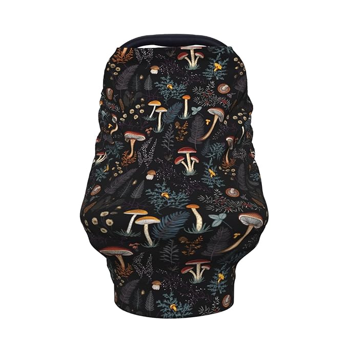 Mushroom Baby Car Seat Covers Canopy Covers Baby Multi-Use Car Seat Canopy Carrier Cover, Breathable Breastfeeding Cover Boys & Girls