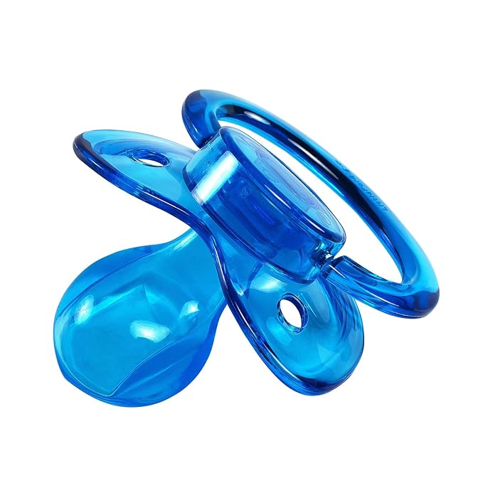 LittleForBig BigShield Adult Sized Pacifier Candy Gloss Pacifiers Set - Blue and Purple