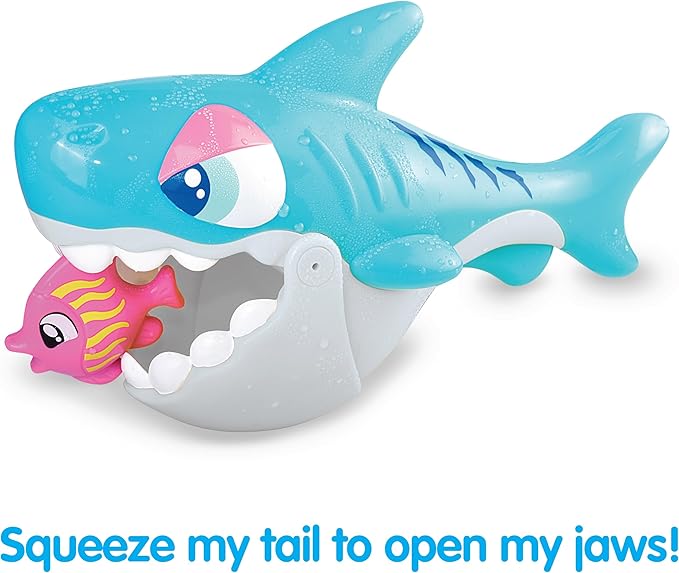 Kidoozie Splish ‘n Splash Chomping Shark, Bathtime Tub Toy for Toddlers Ages 2+