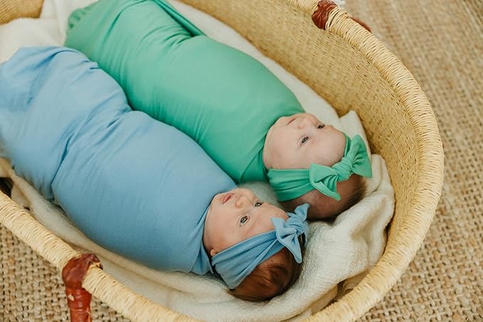 Copper Pearl Baby Bows: Stylish Headbands for Baby Girls, Premium Soft and Stretchy Baby Headbands, Perfect for Newborns, Trendy Designs - Leif