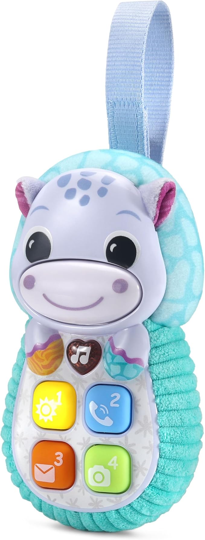 Vtech Baby Hippo Mobile Phone - Hippo Toy Phone with 5 Songs and 15 Melodies - for Children 6-36 Months, 80-566804