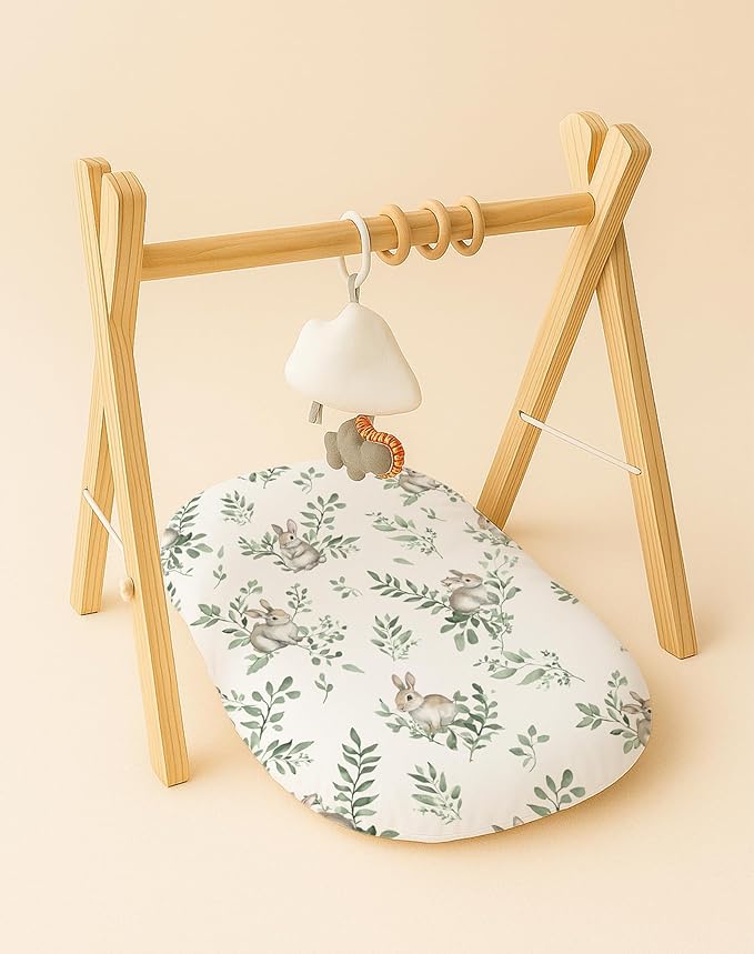 Baby Lounger Cover for Boys and Girls, Soft Breathable Polyester Cover, Fits Most Lounger Pillows, Cute Patterns, Durable and Machine Washable (Jungle Journey, Envelope)
