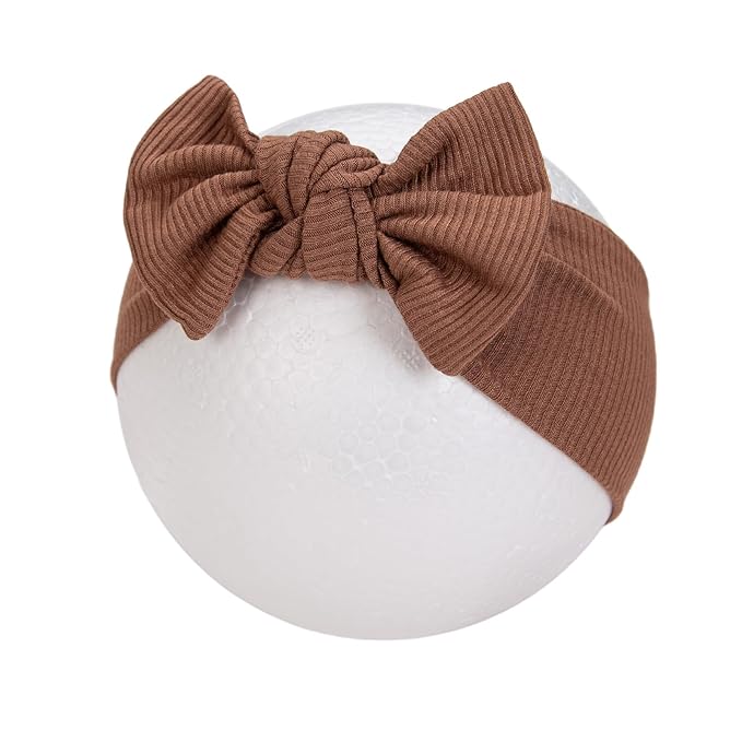 KIDOCHEESE Baby Girl Headbands with Bows Soft Elastics Hairbands Hair Accessories for Newborn Infant Toddler Kids