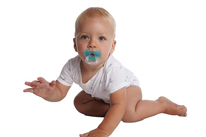 Sweetie Silicone Pacifier Refuser Soother 100% Silicone BPA Free 2 Count (Turquoise)