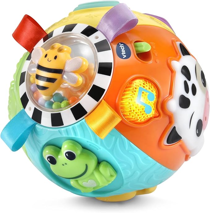 VTech Baby On-the-Moove Activity Ball with Textures, Orange