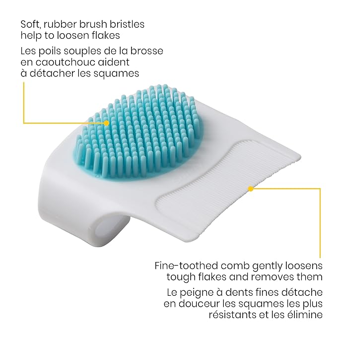 Safety 1st Cradle Cap Brush and Comb,White/Blue,(Pack of 12)