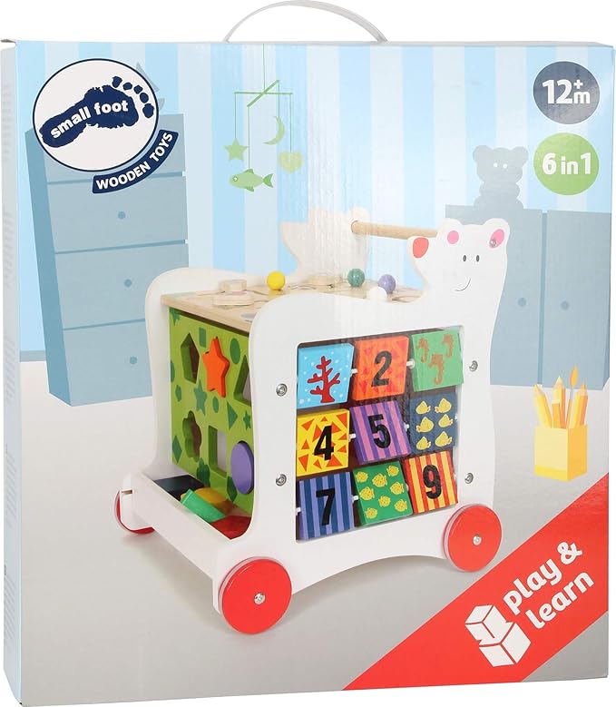 Small Foot Design Small Foot Wooden Toys - Wooden Baby Bear Walker