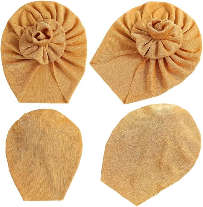 Newborn Babies Headwrap Hat Infant Toddler Cotton Soft Cute Nursery Beanie Headbands Top Bowknot Cap