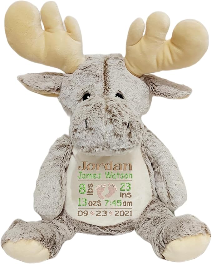 Personalized stuffed animal, Dog stuffed animal, custom animal, plush toys, gift for baby boy, gift for baby girl, newborn baby gift, Baby shower gift, Plushies, plush toys, embroidered Dog
