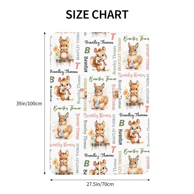 Personalized Winter Baby Car Seat Cover with Name Squirrel Winter Car Seat Cover for Baby Seat or Stroller Custom Infant Car Seat Covers Minky Blankets Nursing Cover Breastfeeding Scarf