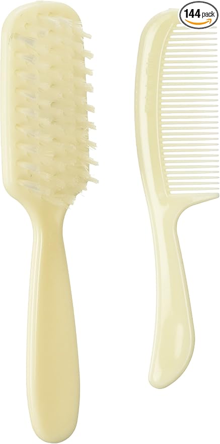Medline Baby Comb and Brush Sets, Perfect for Newborns and Toddlers, Pack of 144