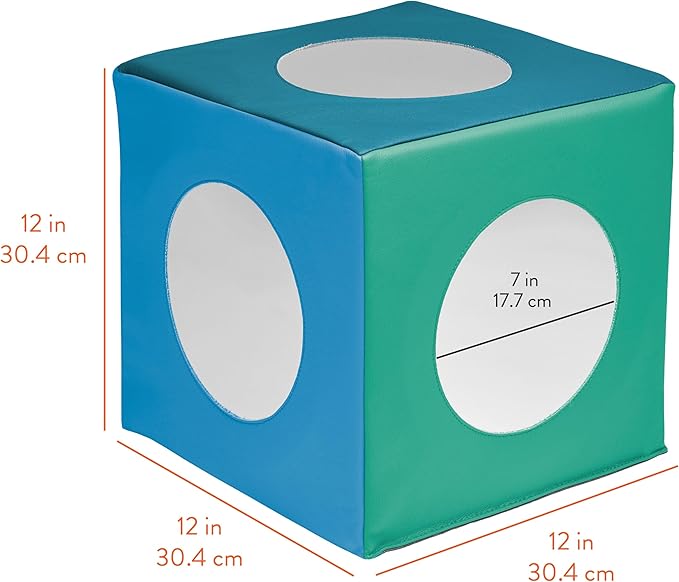 Peek 'n' See Sensory Activity Mirror Cube, Baby Essentials, Contemporary