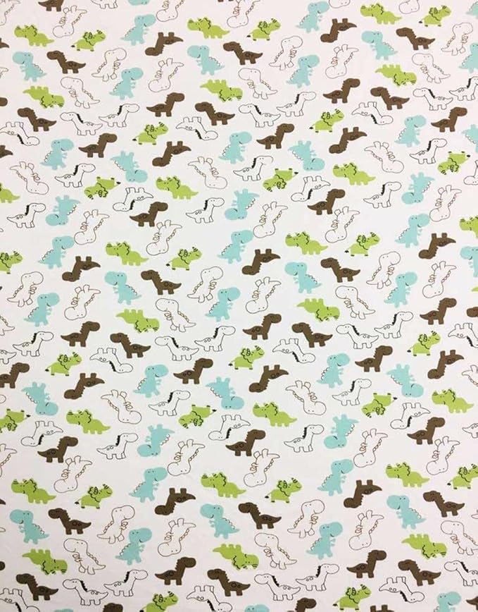 SheetWorld Fitted Baby Bassinet Sheet fits SnuzPod 4 Bedside Crib 16 x 30, 100% Cotton Jersey, Hypoallergenic, Butter Soft, Baby Dinosaurs, Made in USA