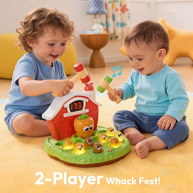 lalalark Game for Toddlers Age 2 3 4 5, Light & Sound, 4 Modes, 40 Levels, Baby Toy Gifts for Early Learning, Birthday Gift for Toddler Boy Girl Toys