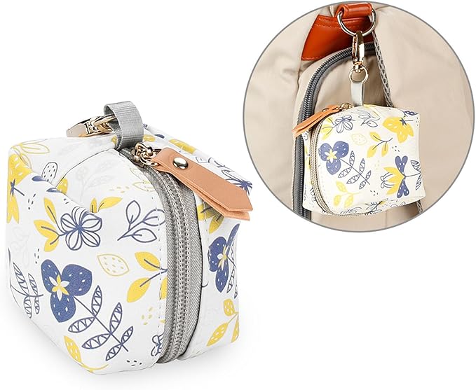 Waterproof Pacifier Case Key-Pod Holder PU Pacifier Holder Bag Pacifier Bag Pacifier Storage Container Holds 2 Pacifiers Pacifier Holder Case Waterproof Pacifier Case With Clip Pacifier Holder Bag