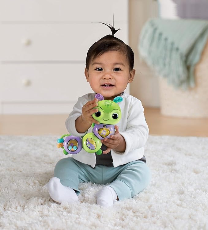 VTech 80-536423 - Animal Friends Twist & Wobble Caterpillar - Educational Baby Toy - Sturdy and Durable Design - 6 to 24 Months - Dutch Spoken,Multicolors