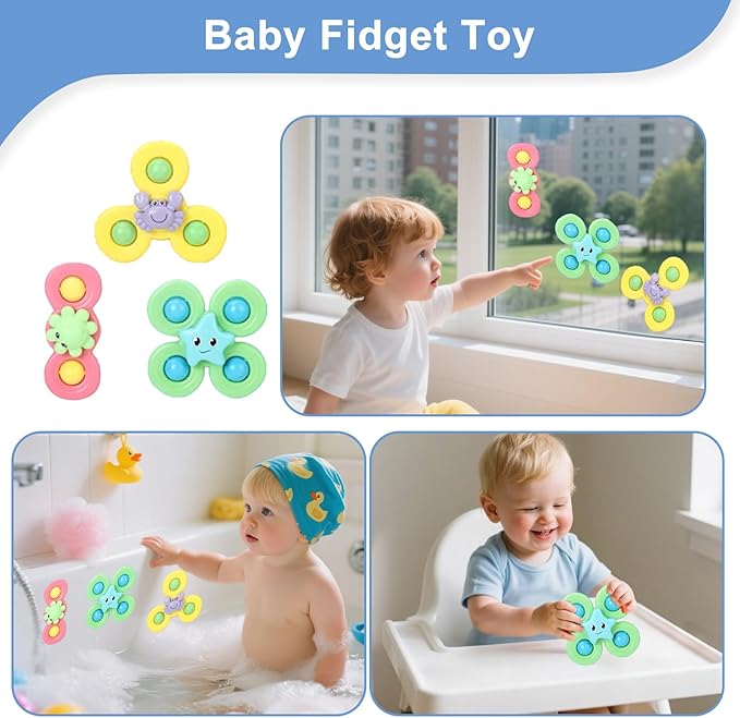 Montessori Baby Toys 6-9 12-18 Month,7-in-1 Sensory Infant Teething Toys for 6-12 Month,Stacking Blocks Cups Ring Matching Eggs Pull String Suction Cup Toy for Babies 6-12+ Months,1 Year old Baby Gift