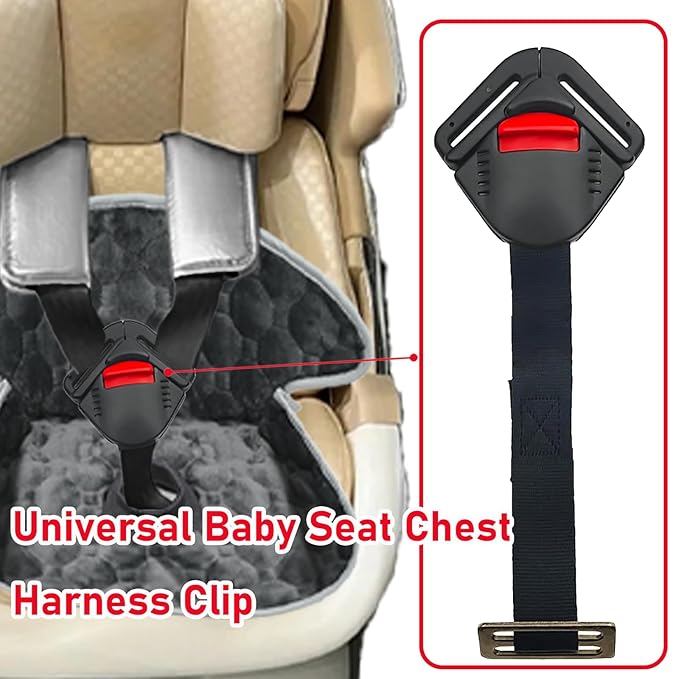 Universal Baby Seat Chest Harness Clip and Child Seat Chest Harness Locking Buckle Universal Replacement for Kids Trend Adjustable Guard