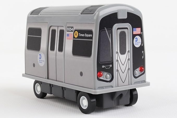 Daron MTA Subway Pullback Toy w/ Light & Sound TT3501 Grey