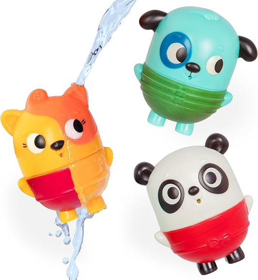 B. toys – Mold Free Bath Toys – Squish & Splash – Water Play & Bath time – Color – Changing Animals – Easy Cleaning Bath Toy – 6+ Months