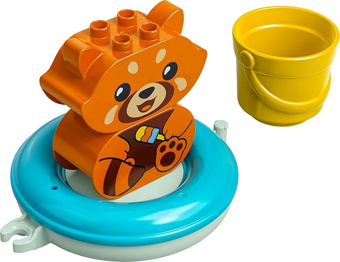 Lego DUPLO Bath Time Fun: Floating Red Panda 10964 Bath Toy for Babies and Toddlers Ages 1.5 Plus Years Old, Baby Bathtub Water Toys, Easy to Clean