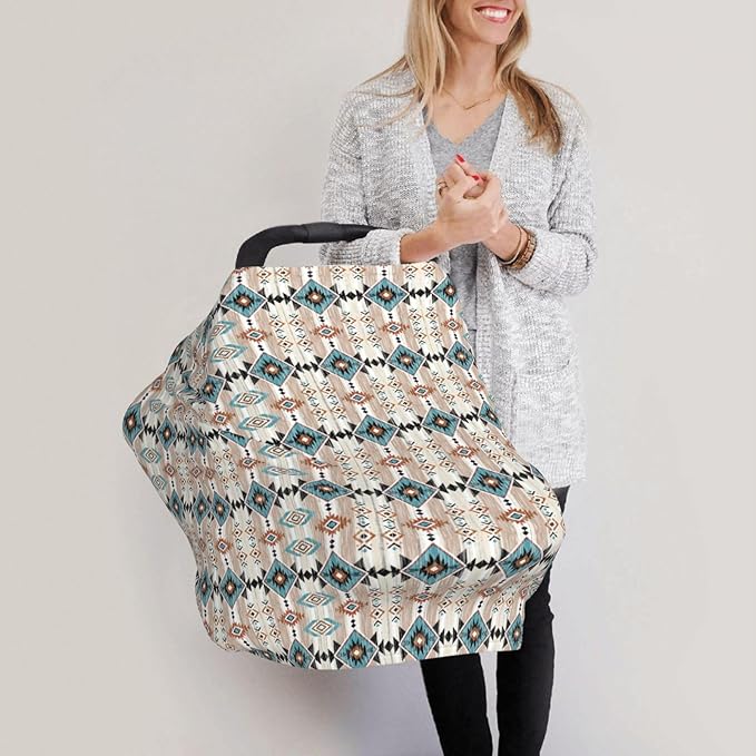 Aztec Pint Baby Car Seat Cover, Multi Use Stroller Cover, Western Baby Stuff