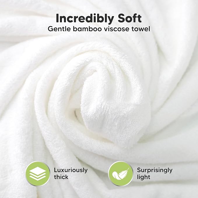 KeaBabies Hooded Baby Towel for Newborn - Viscose Derived from Bamboo Large Baby Bath Towels with Hood for Boys, Girls, Toddler, Extra Absorbent & Soft Newborn Bath Essentials (Deer, Regular)