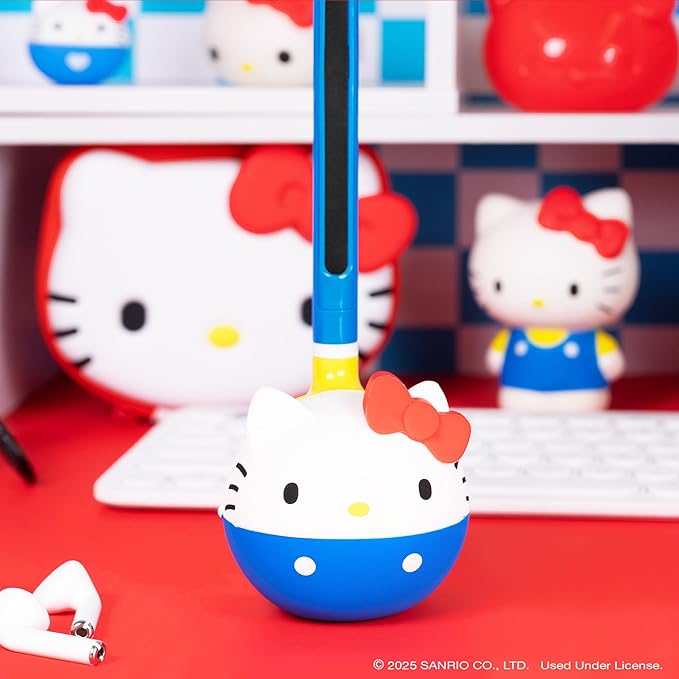Otamatone Classic Hello Kitty [Officially Licensed Sanrio] Japanese Character Electronic Musical Instrument Portable Synthesizer from Japan Maywa Denki for Children Kids and Adults Gift