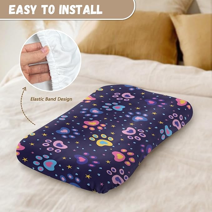 Dog Paws Baby Lounger Cover for Dockatot Deluxe 0-24 Months Baby Sunflower Snuggle Me Lounger Newborn Pillow Oil Paint