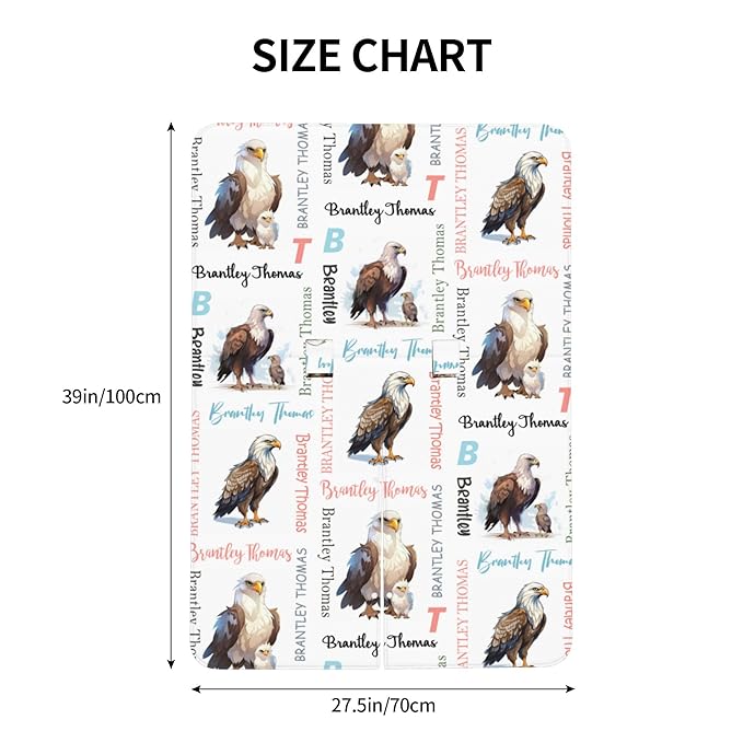 Custom Baby Car Seat Canopy Personalized Car Seat Covers with Name for Baby Boys Girls Customized Eagle Nursing Breastfeeding Cover Infant Carseat Canopies Newborn Minky Baby Blanket